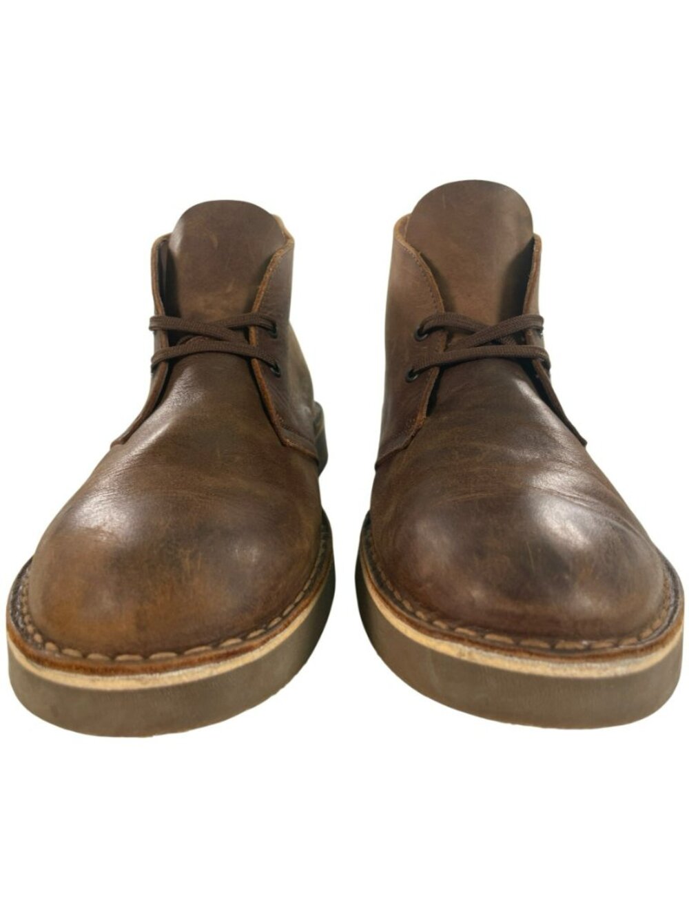 Clarks Brown Leather Desert Boots Men's Size 9.5 NEW W/OUT BOX - Picture 5 of 9